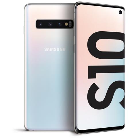 SAMSUNG Galaxy S10 128 GB 4G / LTE Dual Sim Display 6.1" 2K Fotocamera 12 Mpx Android Tim Italia Bianco