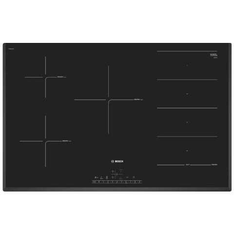 BOSCH Piano Cottura PXV851FC1E a Induzione 5 Zone Cottura da 80 cm Colore Nero