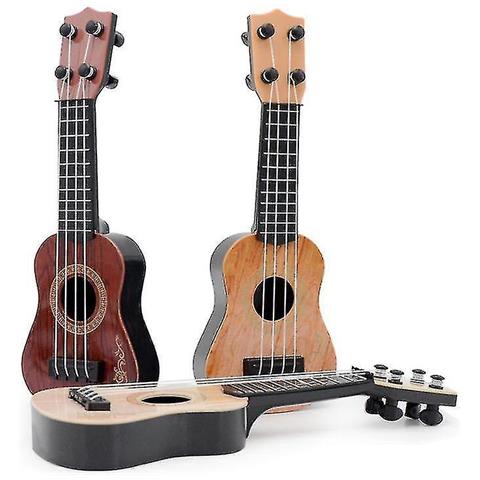 HTN Ukulele Children's Mini Four-string Guitar Music Enlightment Strument (beige) 
