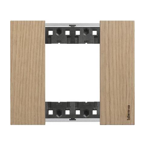 BTICINO Placca Living Now 2 Moduli Colore Legno Rovere Ka4802lm