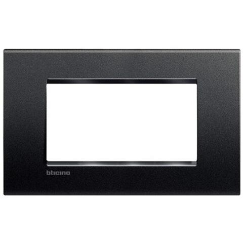 BTICINO Placca Living Light Antracite Lna4804ar Quadra 4 Posti