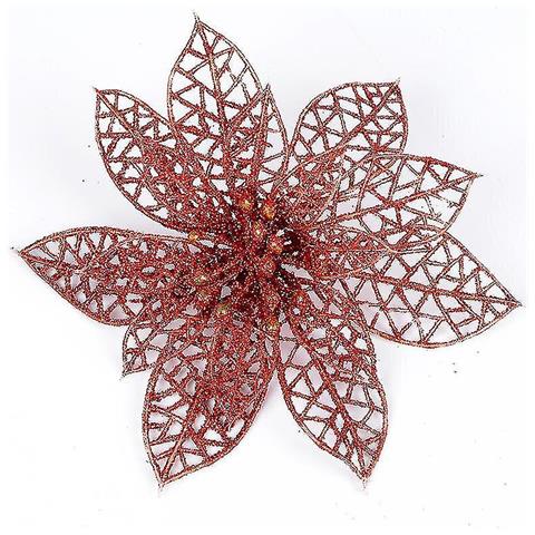 Image of 10 Pezzi Di Decorazioni Per La Decorazione Di Fiori Vuoti Per Glitter Natalizi Per Gli Alberi Di Natale Decorazioni Di Capodanno