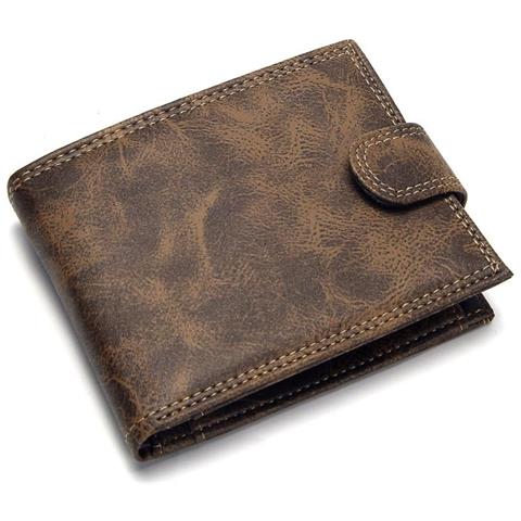 SLOWMOOSE Portafogli Corti In Pu In Pelle Da Uomo Di Design Di Lusso, Borsa, Portamonete [ cachi]