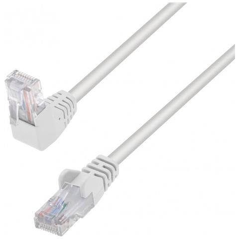 System-S Cavo Dati Micro USB, Cavo di Ricarica con Spina angolare a 90°, Angolo di 90°, 100 cm