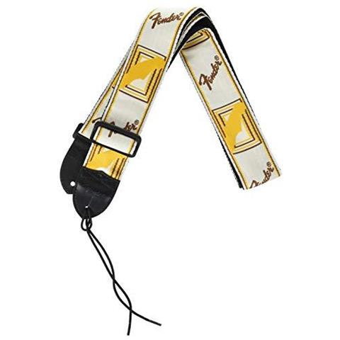 FENDER Guitar Strap Monogrammed 2 Bianco Marrone Giallo