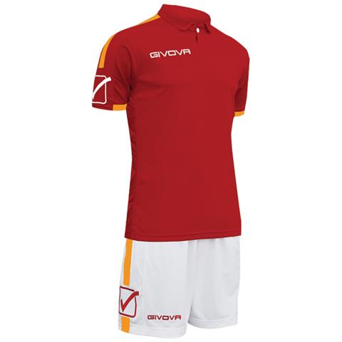 Kit Play Mc Givova Granata / arancio Corsa Sport Uomo Staff Running Jogging Allenamento Relax Calcio Calcetto Torneo Scuola Sport - Taglia Xl