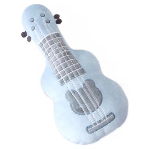 KHFD 37 Cm Cuscino Per Chitarra Imbottito Peluche Strumento Musicale Ukulele Giocattolo Per Bambini Giocattoli Regalo Di Compleanno (blu)