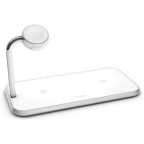 TECHLY   I CHARGE WRKUV 10W   Caricabatterie Wireless Fast Qi Stand con Rivestim