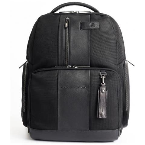 PIQUADRO Zaino Brief Zaino Fastcheck Porta Pc E Ipad Nero Nd Scelta= p Nero