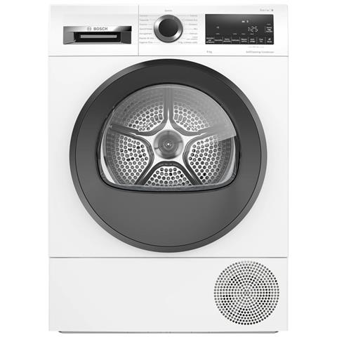 BOSCH Asciugatrice WQG24507IT Serie 6 AutoDry, 9 Kg Classe A++ a Condensazione con Pompa di Calore
