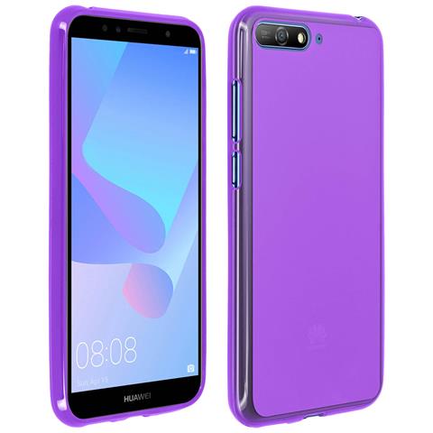custodia in silicone viola huawei y6 2018 custodia in silicone viola huawei y6 2018