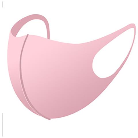 H-TECH Mascherina Fashion Antipolvere, Anti-foschia, Traspirante Lavabile Unisex, Rosa 5 Pz