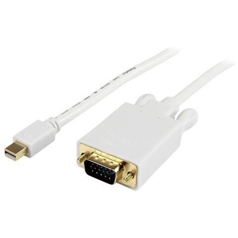 STARTECH.COM Cavo convertitore adattatore Mini DisplayPort a VGA da 3 m - mDP a VGA 1920x1200 - Bianco