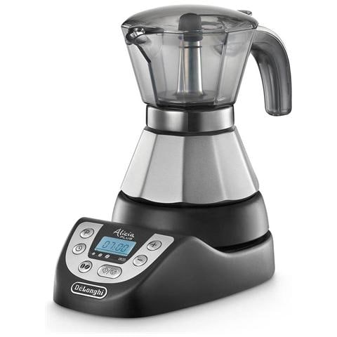 DE LONGHI EMKP21B Alicia Plus Macchina da Caffè Potenza 450 Watt Capacità 1/2 Tazze Colore Inox / Nero