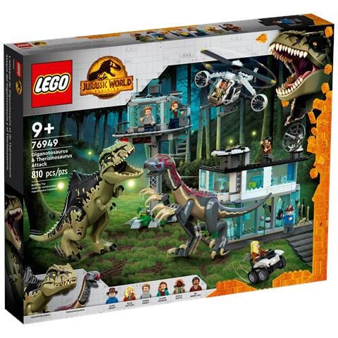 LEGO Jurassic World L’attacco del Giganotosauro e del Terizinosauro