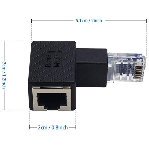 HTN Adattatore Rj45 Connettore Di Rete Di Espansione Maschile A Femmina