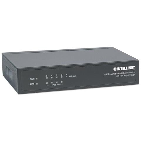 INTELLINET I-SWHUB 5GPL - Switch 5 porte Gigabit con PoE