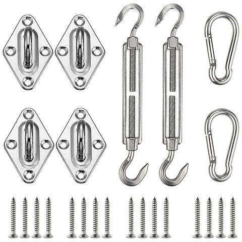 Image of Fixing Per Tonalità A Vela Kit Di Fissaggio A Vela Da Giardino Kit Di Fissaggio A Vela Ombra Kit Di Fissaggio A Vela Solare Per Installazione A Vela 316 Kit Accessori Jiujiuso
