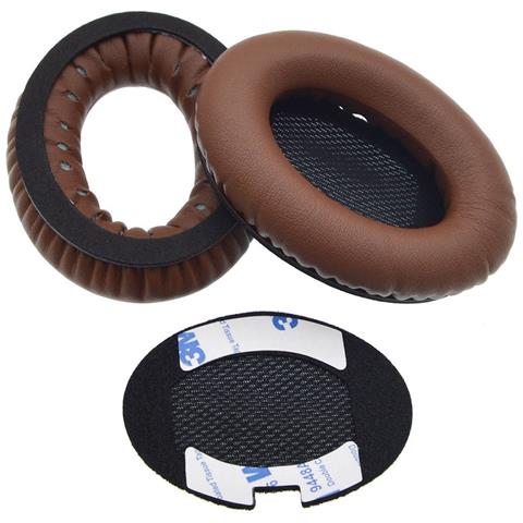 REYTID Sostituzione Marrone Scuro Pad Cuscino Kit Compatibile Con Bose Soundlink Around-ear Cuffie - Coppia Di Armadi In Schiuma Di Pelle Tazze W / 3m Adesivo