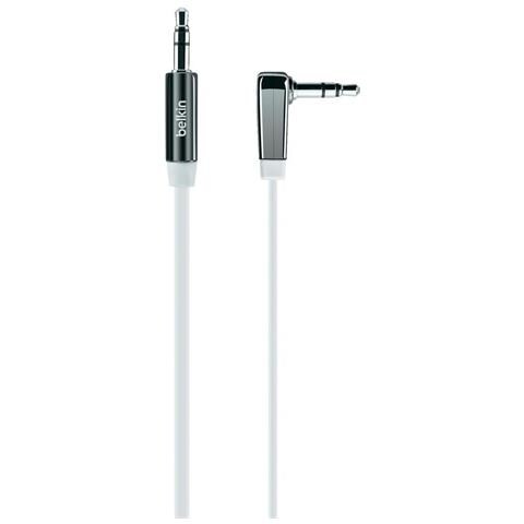 BELKIN Cavo Audio ad Angolo a Destra Stereo 3.5 mm M / M da 0.9 m Colore Bianco