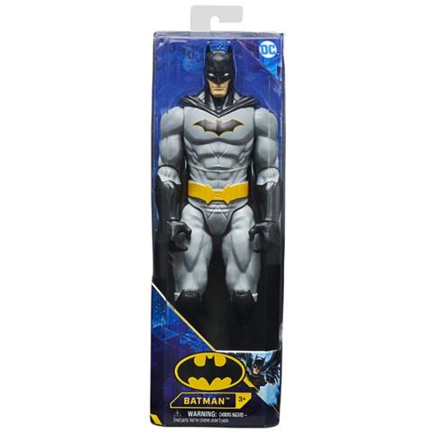 DC Comics Batman 30 Cm Articolato - Versione Grigio/Nero, Mantello In Stoffa, 11 Punti Di Movimento