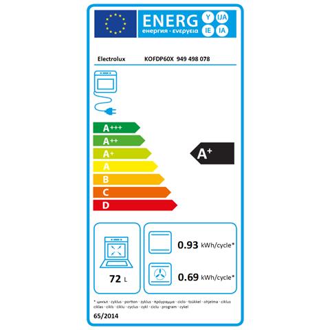 ELECTROLUX - Forno Elettrico da Incasso KOFDP60X Capacità 72 L  Multifunzione Ventilato Colore Acciaio Inox - ePrice