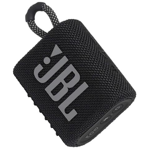 JBL Speaker Portatile Ricaricabile Go 3 Wireless Bluetooth Waterproof Colore Nero