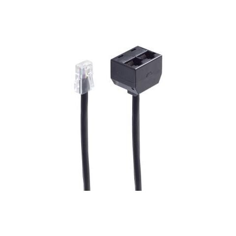 SHIVERPEAKS Bs71231-8/4 Cavo Telefonico 0,15 M Nero