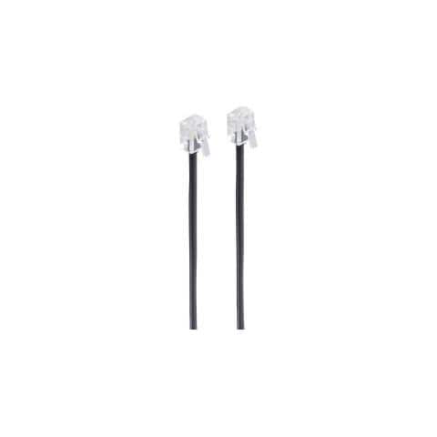 SHIVERPEAKS Bs70086 Cavo Telefonico 6 M Nero