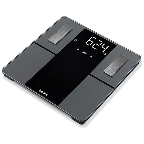 BEURER Bilancia Diagnostica BF 500 con Bluetooth Calcolo di Peso Massa Grassa Percentuale di Acqua Massa Muscolare IMC Portata Massima 180 Kg Colore Nero