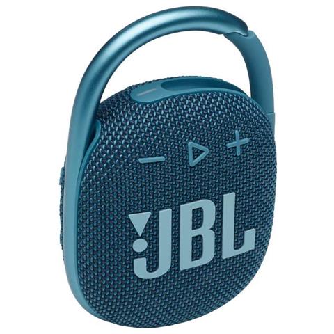 JBL Speaker Portatile Clip 4 Wireless Bluetooth Potenza 4,2 Watt Waterproof IP67 Colore Blu