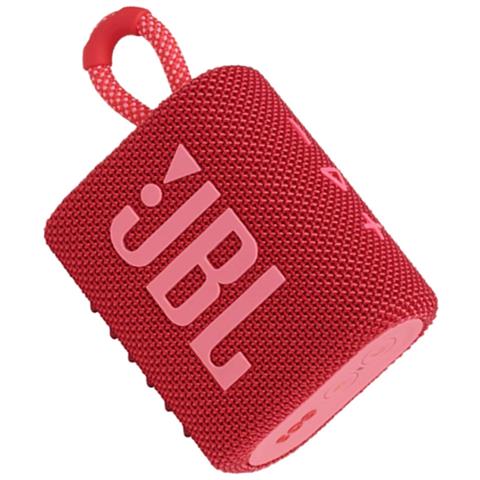JBL Speaker Portatile Ricaricabile Go 3 Wireless Bluetooth Waterproof Colore Rosso
