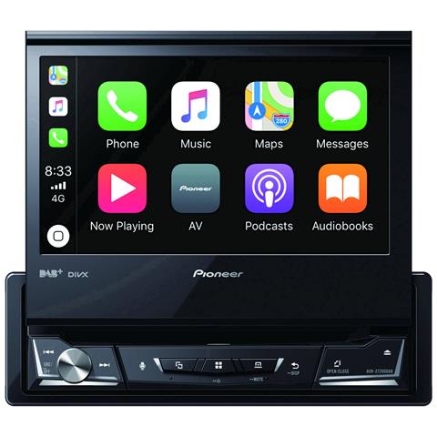 PIONEER Lettore Multimediale Radio DAB, DAB+ Touchscreen 7" Bluetooth USB / CD / DVD