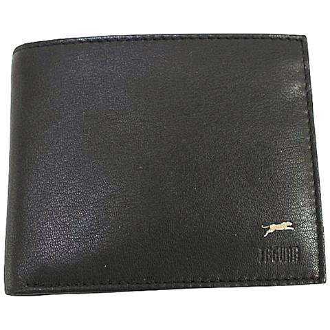 JAGUAR Portafoglio Uomo In Vera Pelle Porta Carte Credito Banconote Tessera Foto