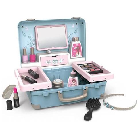 Image of My Beauty Vanity - Valigia Di Bellezza Per Bambini - Parrucchiere + Unghie + Trucco - 13 Accessori