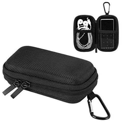 AGPTEK Mp3 Player Con Caso Metallo Moschettone Per Il Giocatore 17 Centimetri Mp3 Ipod Nano Ipod Shuffle - Nero