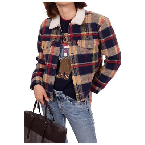 LEVI'S - Giubbotto imbottito donna corto in denim - azzurro - A852700000
