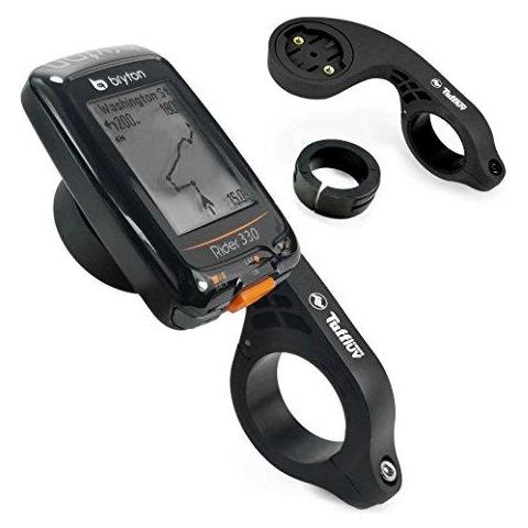 TUFF-LUV Tuff Luv Lollipop Out-front Manubrio Compatibile Con Gps Bryton Rider Bike - Nero