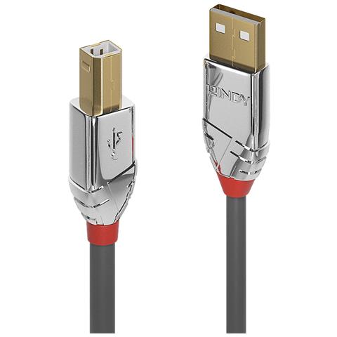 LINDY Cavo Usb 2.0 Tipo A A B Cromo Line, 3m