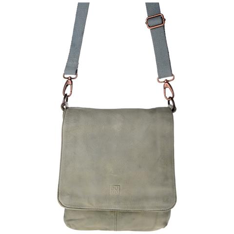 Borsa Uomo A Tracolla In Pelle Lavata Tinta In Capo Con Patta Ash Gray Borsa Uomo A Tracolla In Pelle Lavata Tinta In Capo Con Patta Ash Gray
