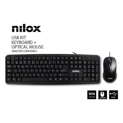 Clavier Nilox NXKB01S Blanc Espagnol Qwerty main image 0