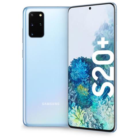 SAMSUNG Galaxy S20+ Blu 128 GB 5G Dual Sim Display 6.7" QHD+ Slot Micro SD Tripla Fotocamera Android Tim Italia