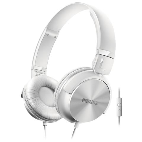 PHILIPS Cuffie con Microfono Cablato SHL3065WT Colore Bianco