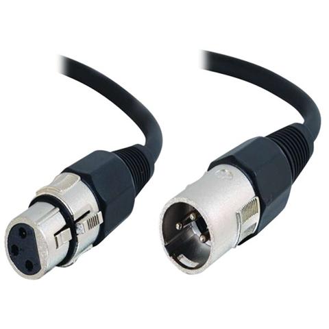 Image of Cavo Audio C2G Pro-Audio 80378 - Schermato - 1 Pacco - XLR Maschio Audio - XLR Femmina Audio - Nero