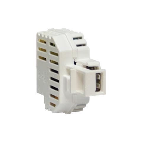 FME IPW-USB-21WHI - Alimentatore USB 2,1A da incasso con aggancio Keystone bianco