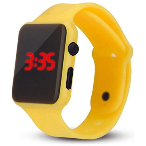 INLAW Orologio Digitale A Led Sports Da Uomo, Orologi Da Polso Elettronici In Silicone (b) 