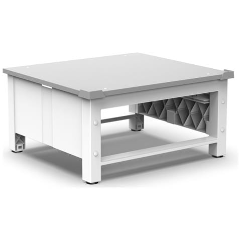MELICONI Base Space Bridge Base di Rialzo di 30 cm per Lavatrici o Asciugatrici Colore Bianco