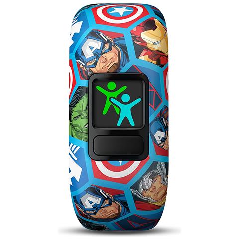 GARMIN Vivofit Junior 2 in Silicone Impermeabile Bluetooth Compatibile con iPhone e Android Contapassi Multicolore