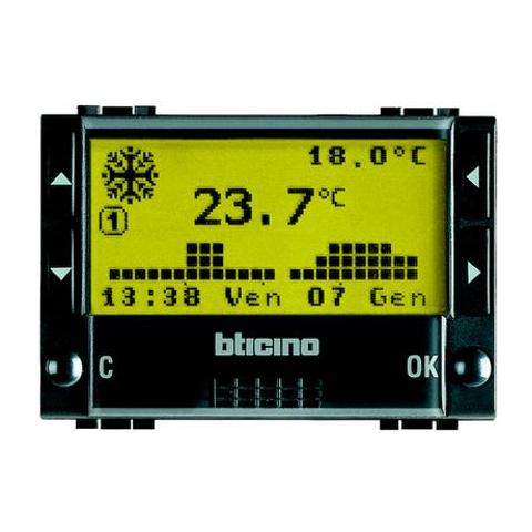 BTICINO L4451 - Living Int - Cronotermostato A Batterie