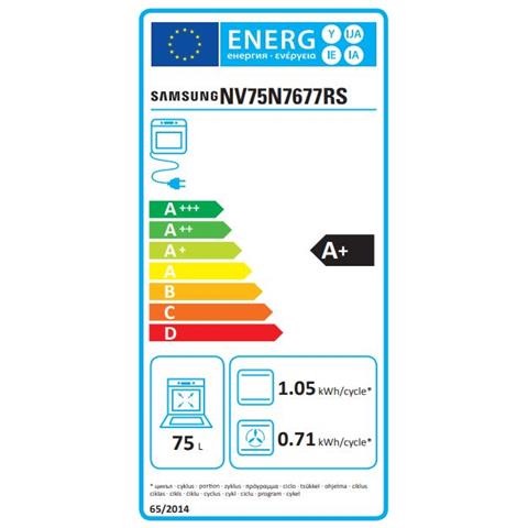 SAMSUNG - Forno Elettrico da Incasso NV75N7677RS Capacità 75 L  Multifunzione Ventilato Colore Inox Anti Impronta - ePrice